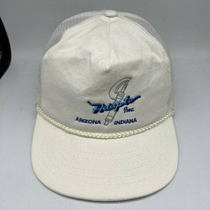 Adapto Arizona Indiana Ama Pro Trucker Hat Snapback‎ Cap White Men